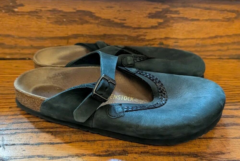 Birkenstock Rosemead Mary Jane Shoes clog mules Dark Green Suede Women's L10, M8